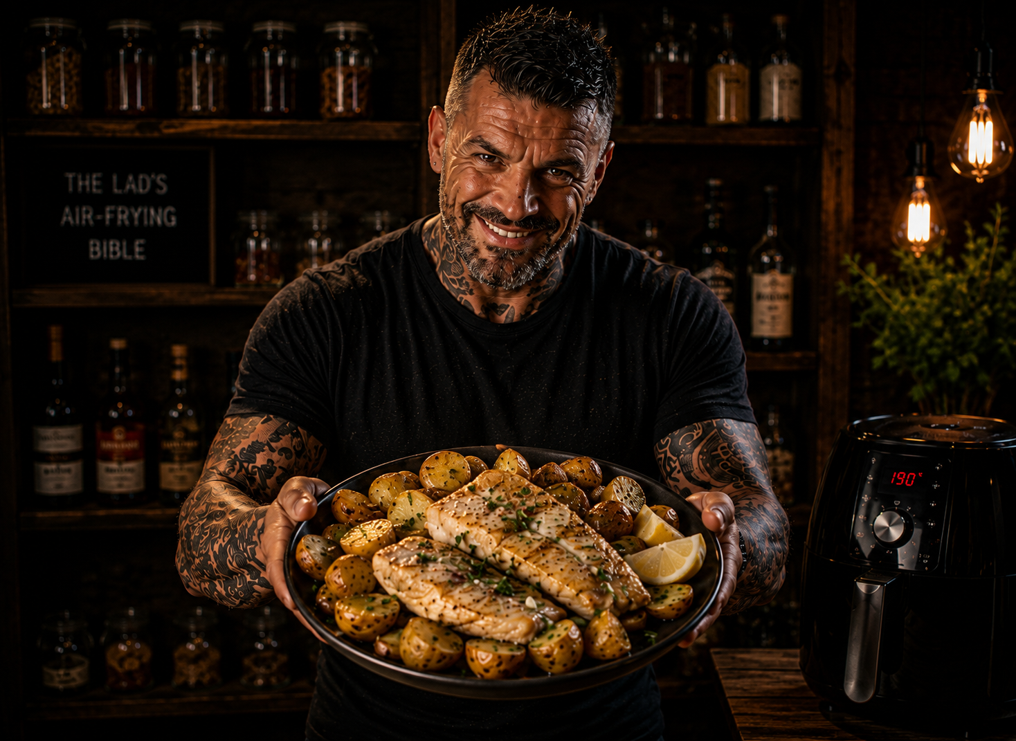 Air-Fryer Irish Buttered Haddock Potato Trays